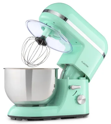 Obrázek produktu pro Kuchyňský robot Klarstein, hnětač s mísou o objemu 5 l, profesionální kuchyňský robot 1800 W s hákem na těsto a šlehačem, univerzální kuchyňský robot se 6 stupni, stroj na míchání, hnětení a šlehání těsta