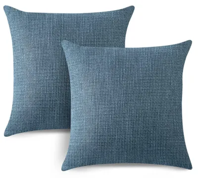 Immagine prodotto di Set di 2 federe per cuscini, cotone, blu, 60x60 cm