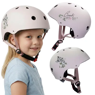 Produktbild von DISNEY Bambi Kinder Fahrradhelm, leicht und verstellbar, Größe 52–56 cm, beige
