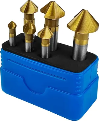 Produktbild von PAULIMOT Kegelsenker-Set 90° 6-teilig titanbeschichtet