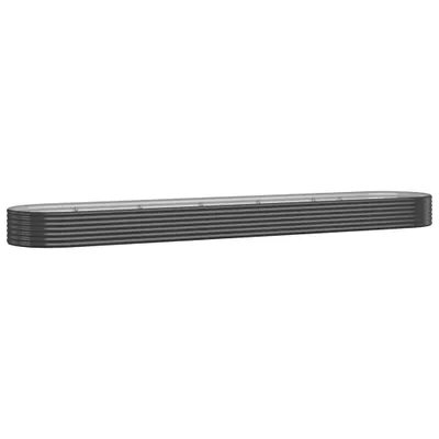 Image de vidaXL Lit surélevé Acier revêtu par poudre 507x100x36 cm Anthracite