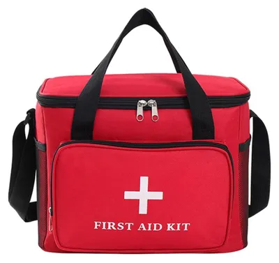 Productafbeelding van Medicijnentas 14 liter, EHBO-tas, reisapotheek, rood, waterdicht, Oxford-stof