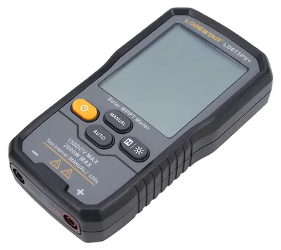Obrázek produktu pro Tester solárních panelů, měřič výkonu 2000 W s LCD displejem pro měření napětí v otevřeném obvodu fotovoltaických panelů, MPPT (automatický/ruční režim), bod maximálního výkonu