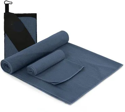 Produktbild von Famanu Microfaser Sporthandtuch mit Struktur - ultraleicht und schnelltrocknend - 60 x 120 cm