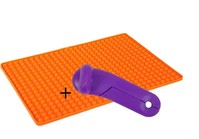 Image de Tapis de cuisson permanent en silicone avec picots + ouvre-boîte  Dessous-de-plat