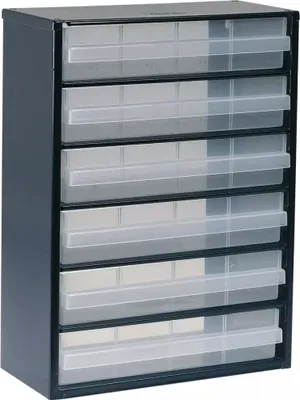 Produktbild von raaco Kleinteilemagazin Stahlmagazin 906-03 B.306xT.150xH.417mm 6 Schubl. RAACO