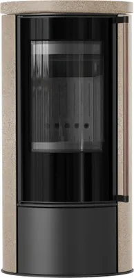Immagine prodotto di KRATKI ERIK Ø150 5,5 kW Stufa in Vetroceramica GOLD SATIN Maniglia Sistema di porte Jatoba