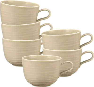 Produktbild von Seltmann Weiden Terra Milchkaffeetasse 400 ml sandbeige 6er Set