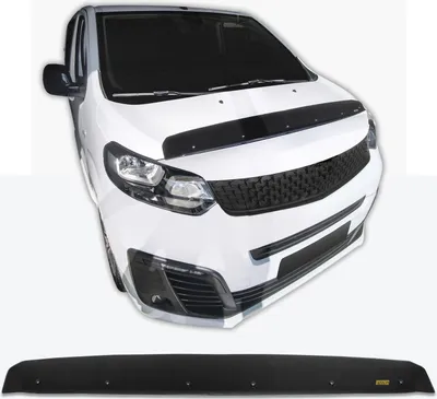 Image de Bra Capot Déflecteur Protection Pour Citroen Jumpy Depuis 2016, Aérodynamique, Assemblage Facile, Aucun perçage requis