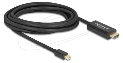 Produktbild von DeLOCK 83698, 1 m, Mini DisplayPort, HDMI, Männlich, Männlich, Gold