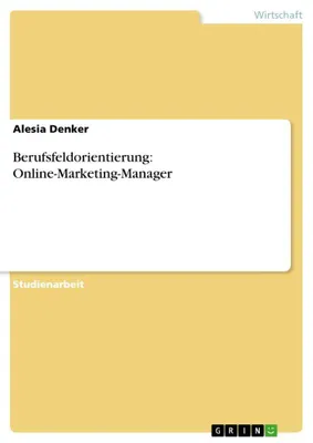 Produktbild von Berufsfeldorientierung: Online-Marketing-Manager