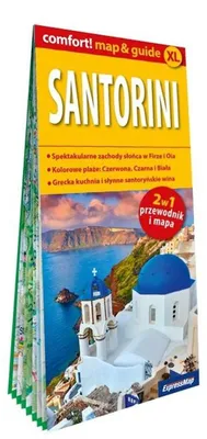 Imagen del producto de Santorini laminowany map&guide 2w1 przewodnik i mapa