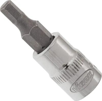 Produktbild von VIGOR Schraubendrehereinsatz V2431N 1/4" Innen Sechskant Profil SW 4 mm