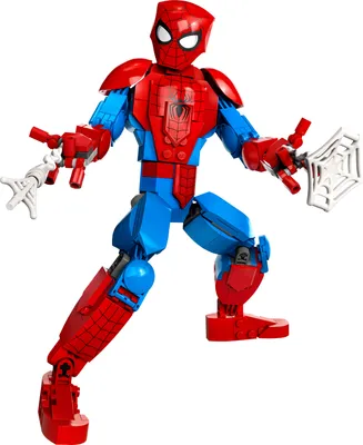 Produktbild von LEGO Marvel Spider-Man Figur, voll bewegliches Action-Spielzeug, sammelbare Superhelden-Actionfigur, Fanartikel für Fans der Filme, Geschenk für Jungen und Mädchen 76226