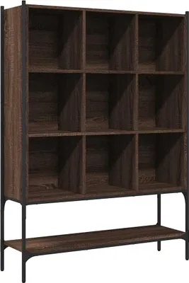 Obrázek produktu pro vidaXL Regál na knihy Hnědý dubový vzhled 102x30x141,5 cm Materiál na bázi dřeva