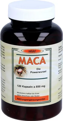 Produktbild von natuko Maca die Powerwurzel Kapseln 850 mg, 120 St. Kapseln