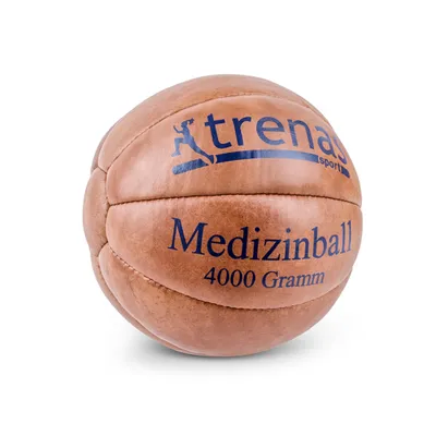 Produktbild von TRENAS Medizinball aus Leder | 4000 g