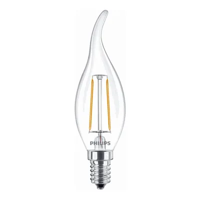A clear studio shot of a single LED light bulb.