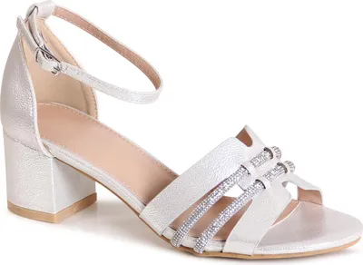 Produktbild von topschuhe24 3177 Damen Riemchen Sandaletten Glitzer Hochzeit, Farbe:Silber, Größe:37 EU