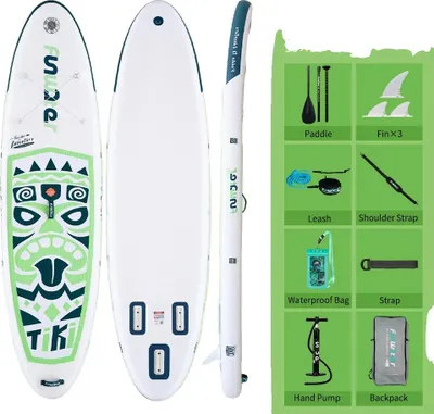 Immagine prodotto di Tavola da stand up paddle, leggera, in materiale resistente, SUPFW05A (320×84×15 cm)