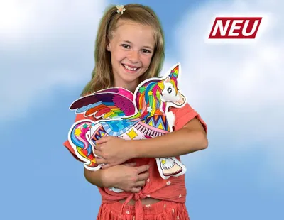 Produktbild von Günther GÜNTHER Aufblasbares Ausmalbild ''Magic Unicorn''