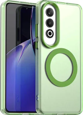 Immagine prodotto di Custodia magnetica per OnePlus Nord CE4, sottile custodia antiurto traslucida opaca verde