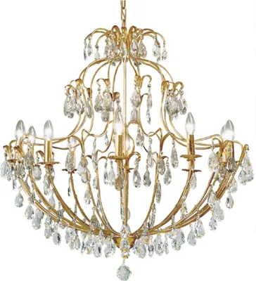 Produktbild von Casa Padrino Luxus Barock Kristall Kronleuchter Gold Ø 85 x H. 85 cm - Prunkvoller Hotel & Restaurant Kronleuchter