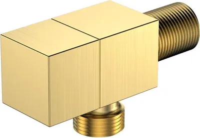 Produktbild von Avapax | Winkelanschlussventil - 1/2 X 3/8 - Messing - Gebürstet Gold - Cube