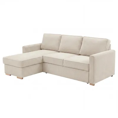 Produktbild von Max Winzer Funktionssofa mit Auszugsbett NovaLounge - Cordstoff creme - Maße: 229 x 160 x 92 cm