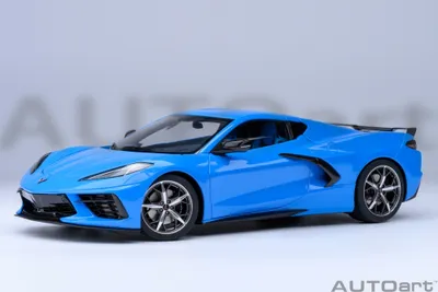Produktbild von Autoart 71281 Chevrolet Corvette C8 Stingray Z51 2020 rapid blau 1:18