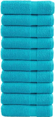 Produktbild von Premium Badetücher SOLUND 10 Stk. Türkis 100x150 cm 600 g/m²