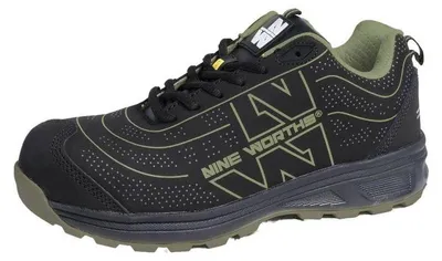 Image de Chaussures de Sécurité Basses Spill - Taille 48 - Noir/Kaki - Résistant et Confortable - D-Work