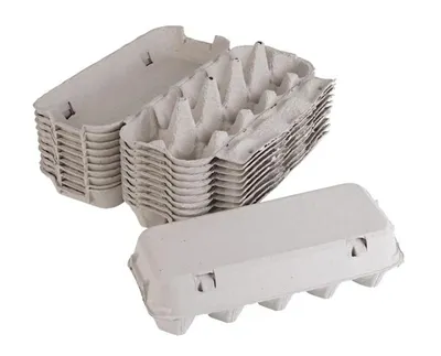 Produktbild von 100 - Eierkartons, Eierschachteln, Eierpappe, Eierverpackungen, unbedruckt, Eierschachteln, Eierkartons, Eierverpackung, 10er, unbedruckt, grau, Recyc