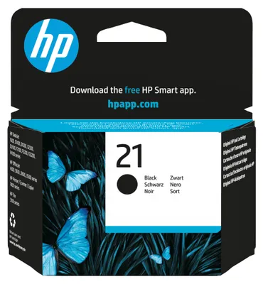 Produktbild von HP 21 Black Original Ink Cartridge, C9351AE