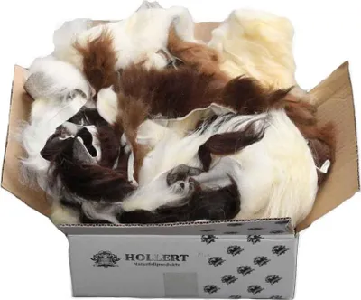 Produktbild von Lammfell Bastelfelle 1,5 kg Natur Mix -