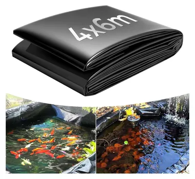 Obrázok produktu pre HDPE fólia na rybníky, 4 x 6 m, odolná voči UV žiazeniu