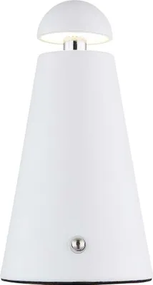 Produktbild von LED Tischleuchte, weiß, matt, Touchdimmer, Akku, H 16 cm
