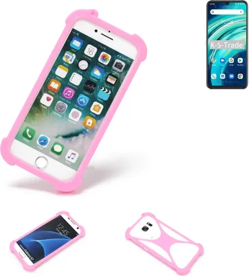 Produktbild von K-S-Trade Handy Hülle kompatibel mit UMIDIGI A9 Pro Schutz Hülle Bumper Silikon Schutz Hülle Cover Case Silikoncase Silikonbumper TPU Softcase