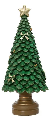 Produktbild von Weihnachtsdekoration Weihnachtsbaum Polyresin H 23 cm grün