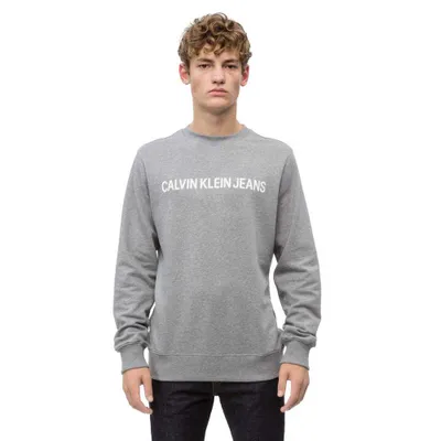 Produktbild von Calvin Klein Jeans Logo Sweatshirt Grey Heather M
