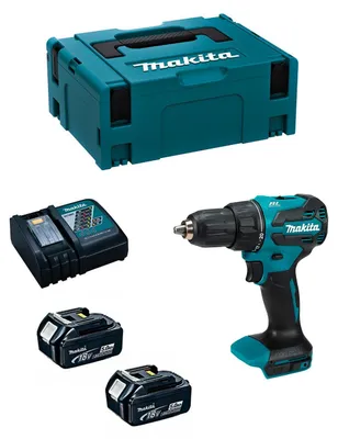 Produktbild von Schlagbohrschrauber MAKITA DHP490RTJ (2 x 5,0 Ah + DC18RC + MAKPAC 2)
