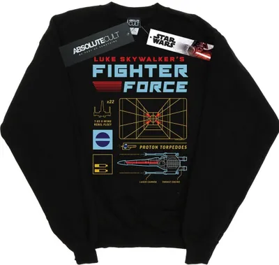 Produktbild von Star Wars - "Fighter Force" Sweatshirt für Herren BI45764 (5XL) (Schwarz)