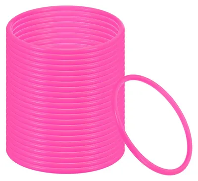 Wurfringe aus Kunststoff, 5,1 Zoll, 24 Stück, rosa