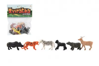 Produktbild von Zvířátka mini safari ZOO plast 5-6cm 12ks v sáčku