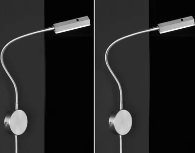 Produktbild von 2er SET LED Wandlampen dimmbar, Schwanenhals Leselampen & Bettlampen Wandmontage