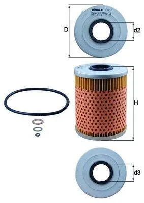 Obrázok produktu pre Olejový filter KNECHT OX 68D