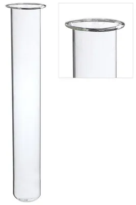 Produktbild von Glas-Reagenzgläser Ø 3 cm, H. 28 cm, mit Ring Ø 4 cm (6 Stück) [IFS-29206]