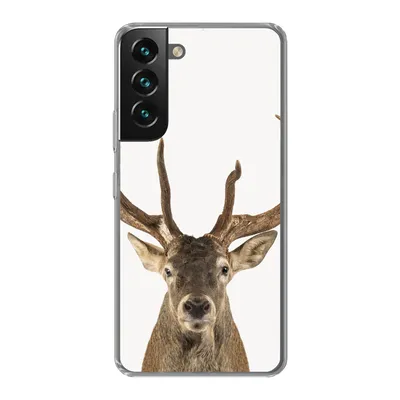 Produktbild von MuchoWow® Handyhülle Schutzhülle Hülle für Samsung Galaxy S22 Hirsche - Tiere - Geweih - Kinder - Jungen Silikon Softcase Handy Hülle - Mobiltelefonhülle