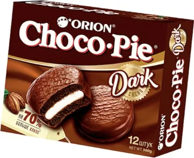 Produktbild von Orion Kekse Choco-Pie Dark 360g