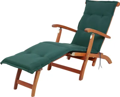 Produktbild von Auflage Deckchair Florence 2147 dunkelgrün 190x50x6 cm KETTtex